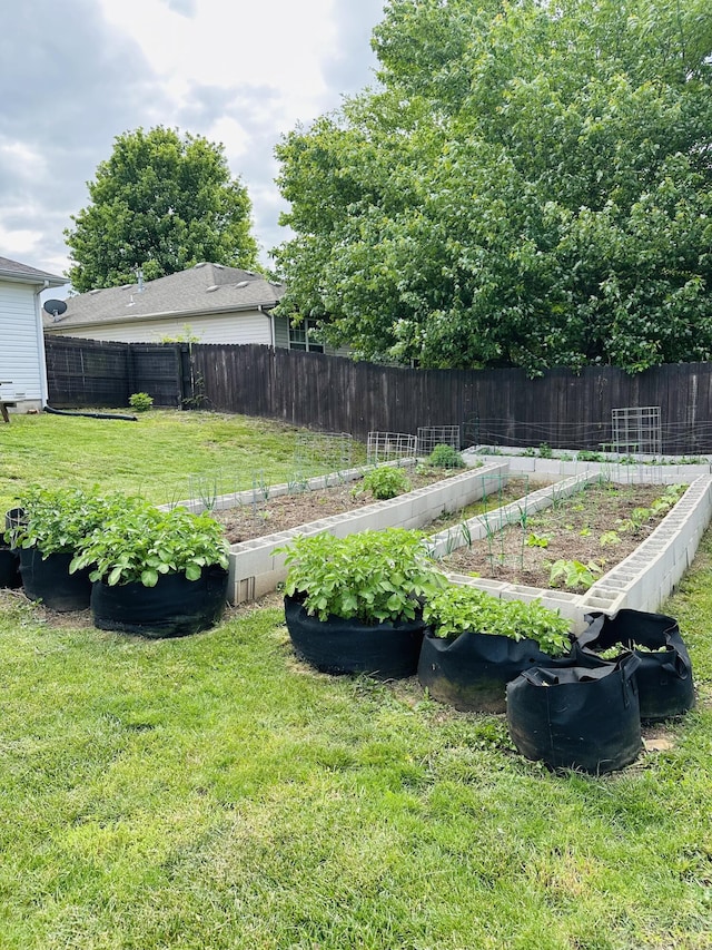 4723 W Portland St, Springfield, MO 65802 - view of yard with a vegetable garden