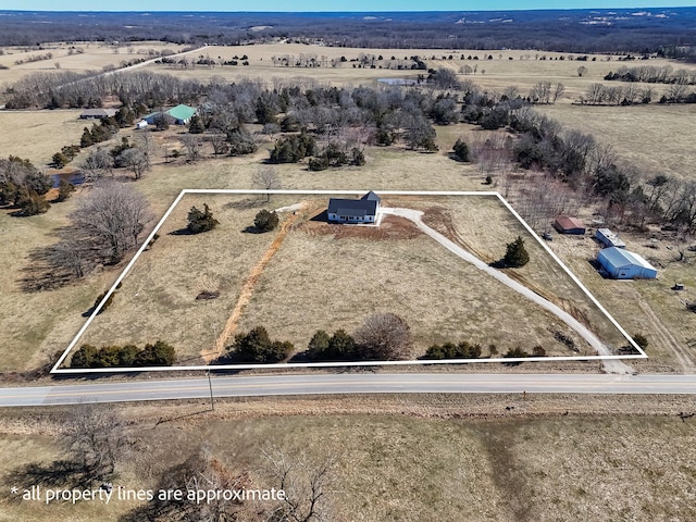 10560 State Highway U, Rogersville, MO 65742 - view of rural area with property parcel outlined