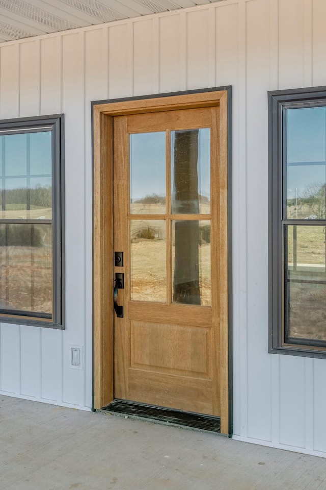 10560 State Highway U, Rogersville, MO 65742 - property entrance featuring board and batten siding