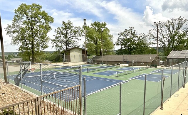 187 Clubhouse Dr Unit 23, Branson, MO 65616 - view of tennis court with community basketball court and fence