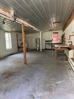 view of basement