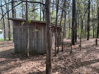 view of shed