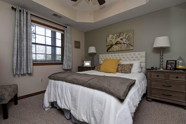 24 Village Trl Unit 5-8, Branson, MO 65616 - bedroom with ceiling fan, baseboards, visible vents, and carpet