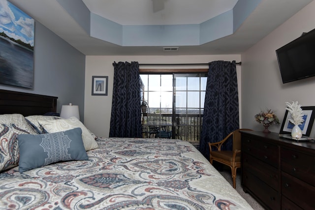 24 Village Trl Unit 5-8, Branson, MO 65616 - bedroom featuring visible vents, carpet floors, and ceiling fan