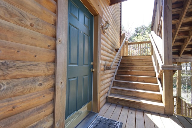 24 Village Trl Unit 5-8, Branson, MO 65616 - doorway to property featuring log veneer siding