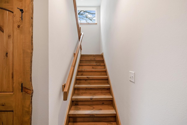 view of stairway