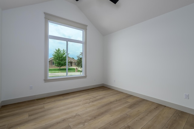 3800 W Broadmoor St, Springfield, MO 65807 - additional living space with lofted ceiling and light wood finished floors