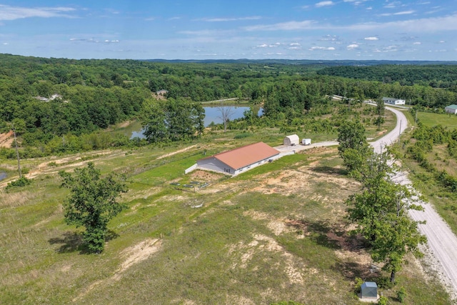 3600 Steven Dr, Cabool, MO 65689 - drone / aerial view of a heavily wooded area and a large body of water