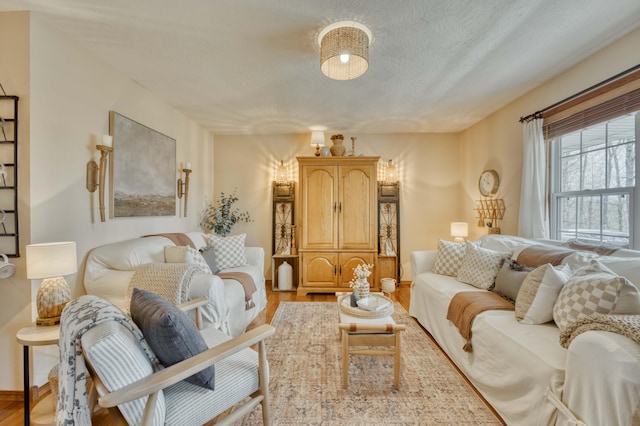 50 Tall Tree Dr, Strafford, MO 65757 - living area featuring light wood-style flooring and a textured ceiling