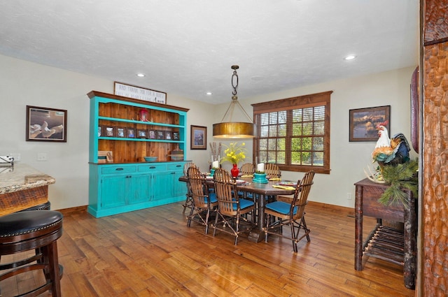 231 Cedar Stone, Ozark, MO 65721 - dining space with wood-type flooring, baseboards, and recessed lighting