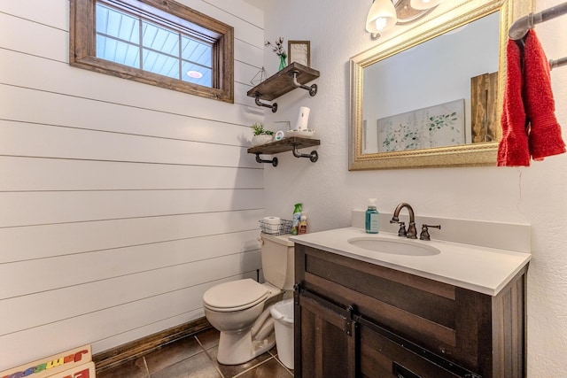 19800 Providence Dr, Lebanon, MO 65536 - bathroom with vanity, tile patterned flooring, and toilet