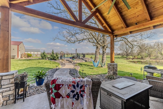 19800 Providence Dr, Lebanon, MO 65536 - view of patio / terrace with a gazebo