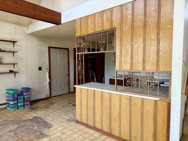 kitchen featuring light floors