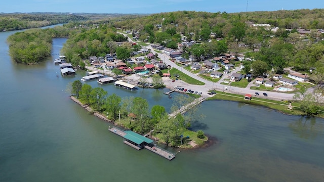 295 Glendale St, Rockaway Beach, MO 65740 - drone / aerial view with a water view and a view of trees