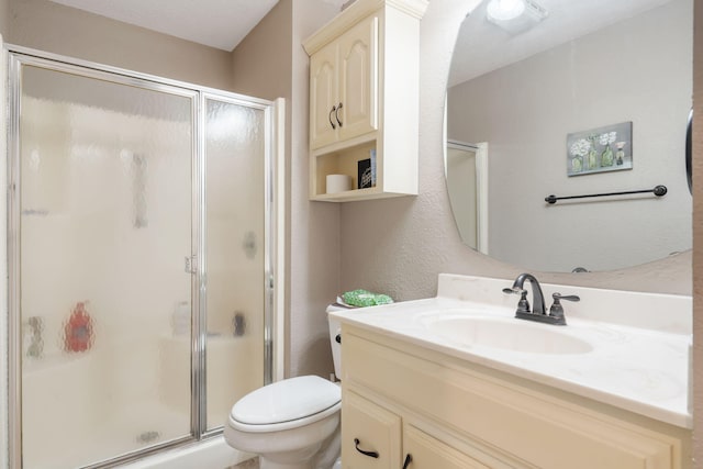67 Port Dr Unit 7, Kimberling City, MO 65686 - full bathroom with a stall shower, toilet, and vanity