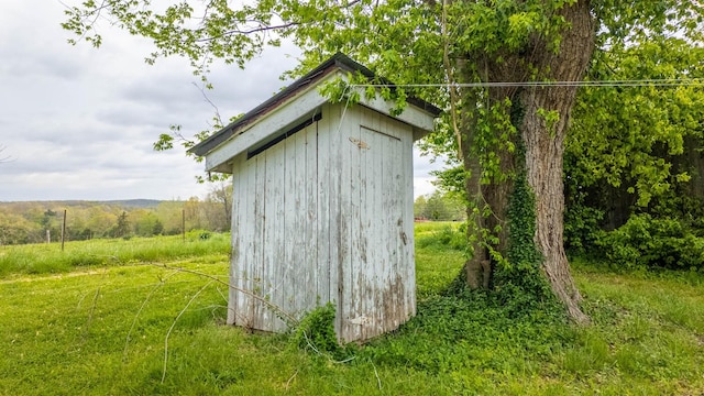 view of shed