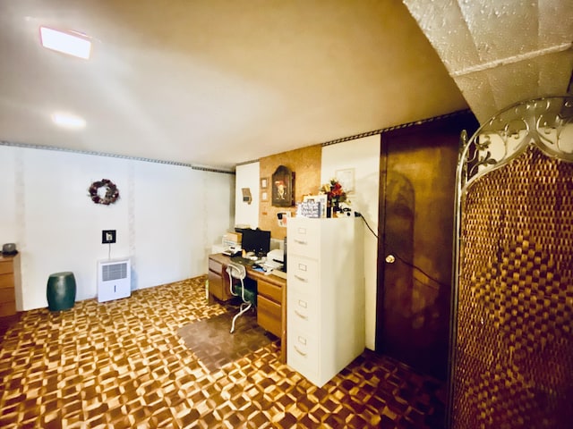 view of home office
