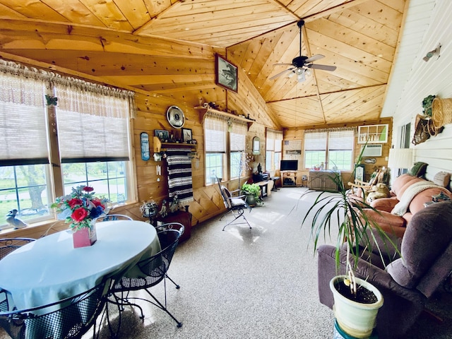 sunroom with plenty of natural light