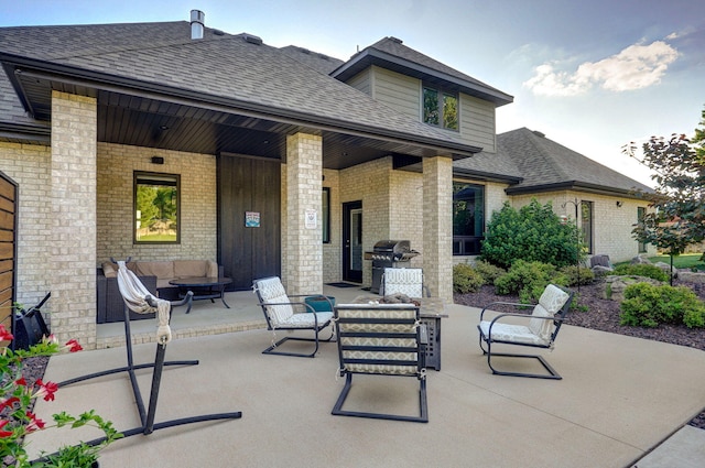4748 Forest Trails Dr, Springfield, MO 65809 - view of patio / terrace featuring outdoor lounge area and area for grilling