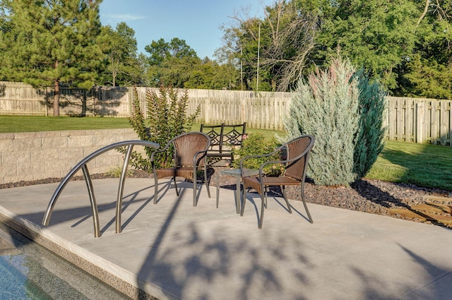 4748 Forest Trails Dr, Springfield, MO 65809 - fenced backyard featuring a patio