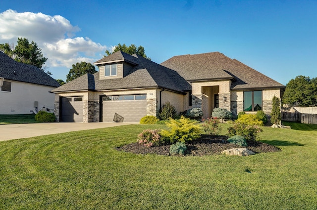 4748 Forest Trails Dr, Springfield, MO 65809 - view of front of property with a garage, brick siding, driveway, and a shingled roof