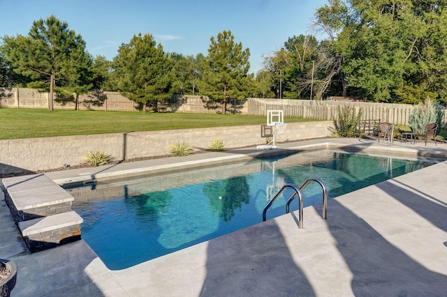 4748 Forest Trails Dr, Springfield, MO 65809 - view of swimming pool with a patio area and a fenced backyard