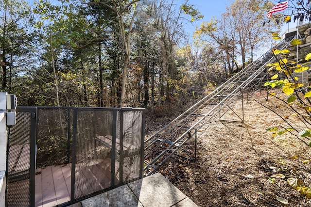 46 Wild Rose Ln, Lampe, MO 65681 - view of yard with fence