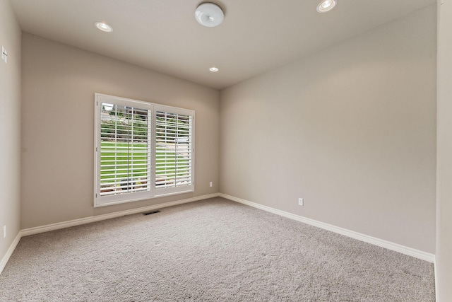 46 Wild Rose Ln, Lampe, MO 65681 - carpeted empty room with recessed lighting, visible vents, and baseboards