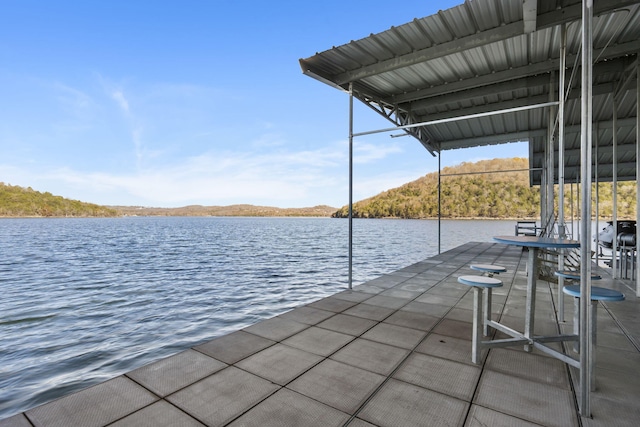 46 Wild Rose Ln, Lampe, MO 65681 - dock area with a water view
