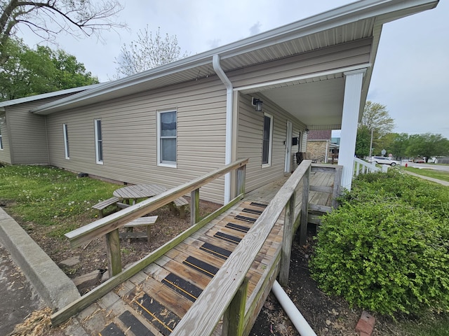 view of side of property
