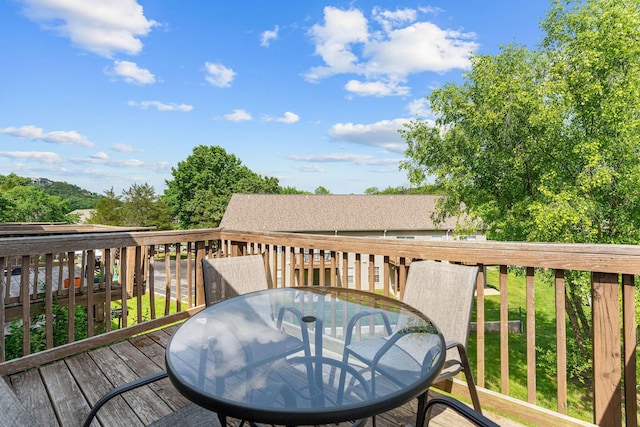 520 Abby Ln Unit 8, Branson, MO 65616 - wooden deck featuring outdoor dining area