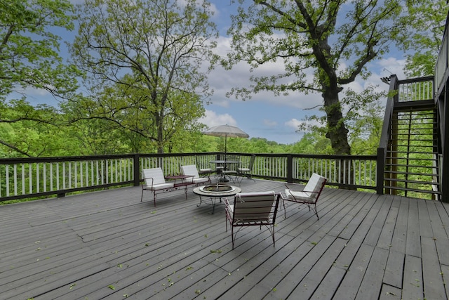 301 Oakview Dr, Ridgedale, MO 65739 - deck featuring outdoor dining area