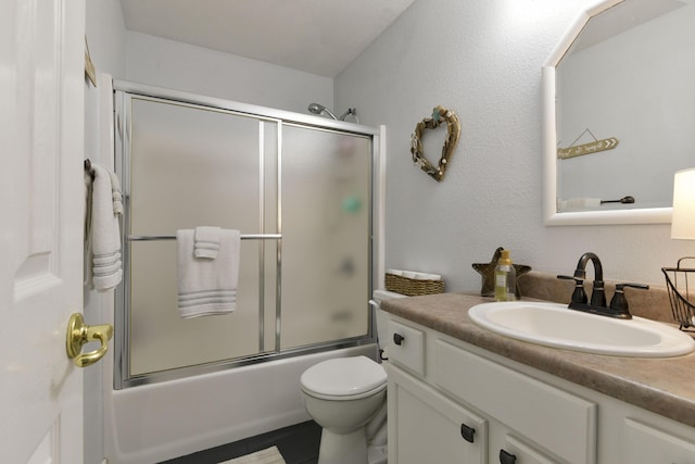 301 Oakview Dr, Ridgedale, MO 65739 - bathroom with shower / bath combination with glass door, toilet, and vanity