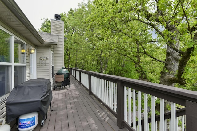 301 Oakview Dr, Ridgedale, MO 65739 - wooden deck with grilling area