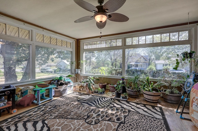 110 N Connor Ave, Joplin, MO 64801 - sunroom / solarium with hardwood / wood-style floors and a wealth of natural light