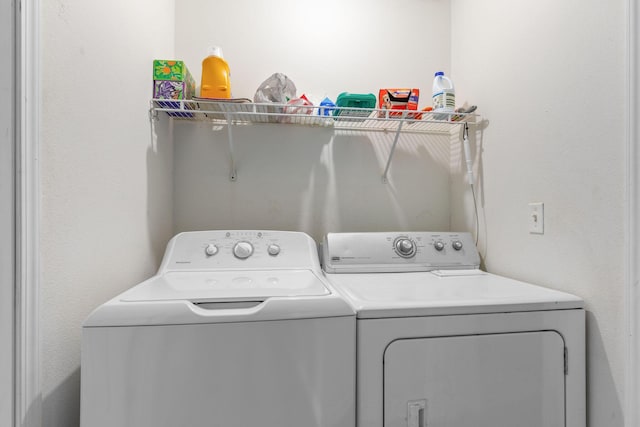 317 Hickory St, Merriam Woods, MO 65740 - washroom featuring separate washer and dryer and laundry area