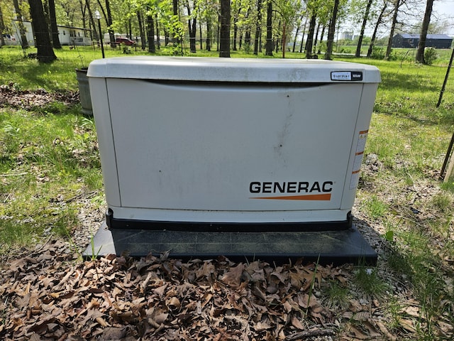 details featuring a power unit