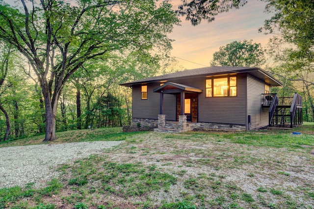 9247 State Highway 13, Kimberling City, MO 65686 - view of front of home featuring stairs