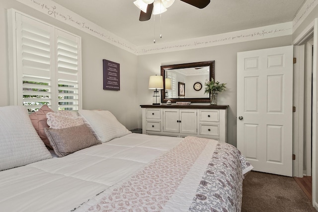 1522 S Oakland Ave, Bolivar, MO 65613 - carpeted bedroom with a ceiling fan