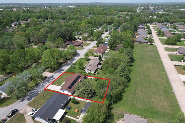 1522 S Oakland Ave, Bolivar, MO 65613 - bird's eye view with a residential view