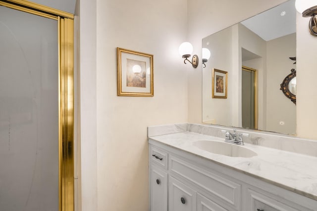 3660 S Ferguson Ave, Springfield, MO 65807 - full bathroom featuring an enclosed shower and vanity