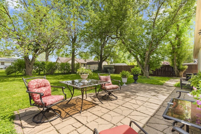 3660 S Ferguson Ave, Springfield, MO 65807 - view of patio featuring a fenced backyard
