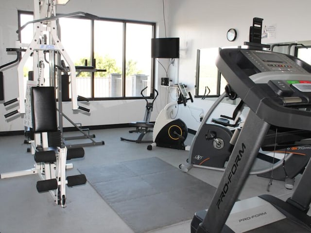 view of gym