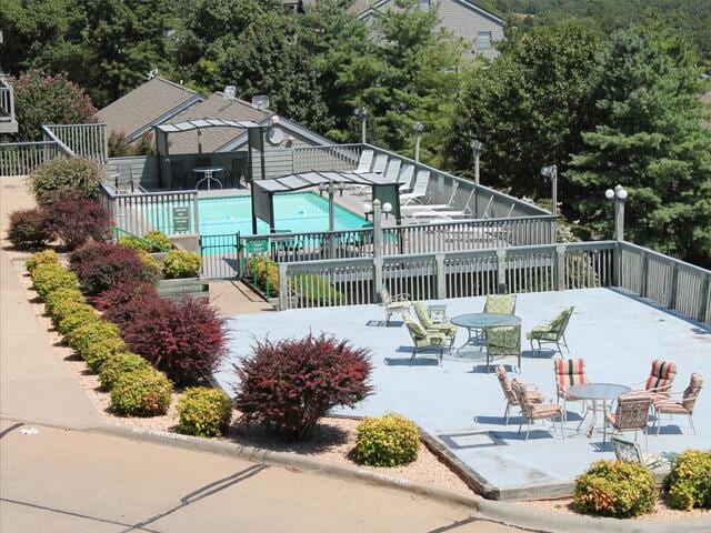 exterior space featuring fence and a patio area