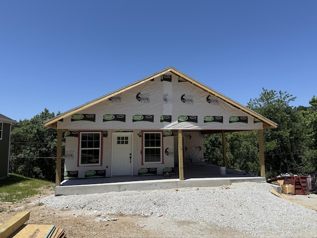 2783 Maple St, Hollister, MO 65672 - property in mid-construction with a porch