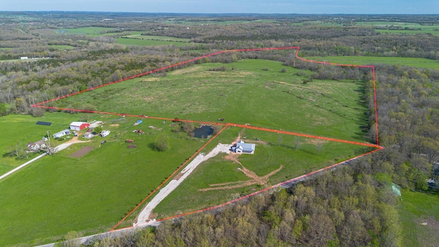 2107 E 530th Rd, Pleasant Hope, MO 65725 - bird's eye view featuring a rural view