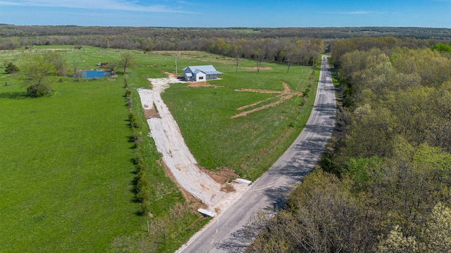 2107 E 530th Rd, Pleasant Hope, MO 65725 - birds eye view of property with a water view, a rural view, and a wooded view