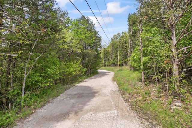 view of street with a view of trees