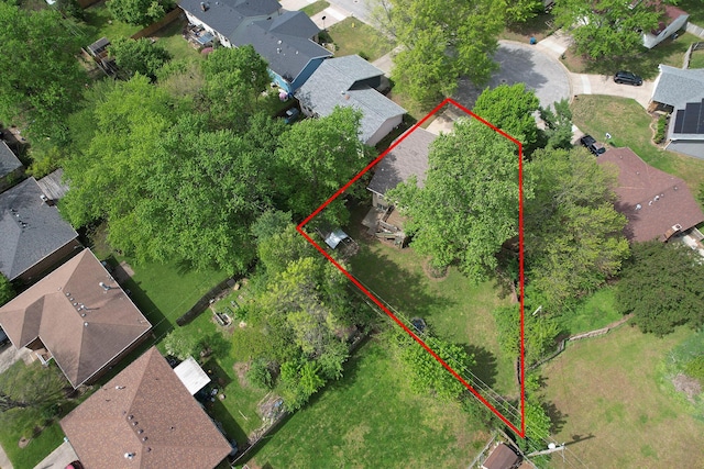 birds eye view of property featuring a residential view