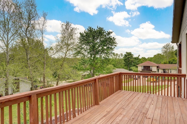 523 E Camino St, Springfield, MO 65810 - view of wooden deck